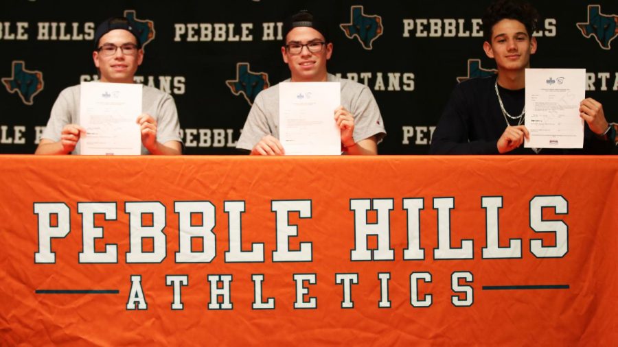 Herman Duncan(Left), Patrick Duncan(Middle), and Izaiah Ramirez(Right) signed letter of intent to OLLU.