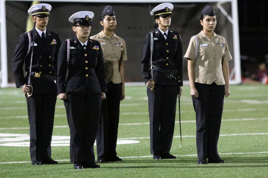 NRJOTC cadets at the annual AMI event held at Pebble Hills in November. 